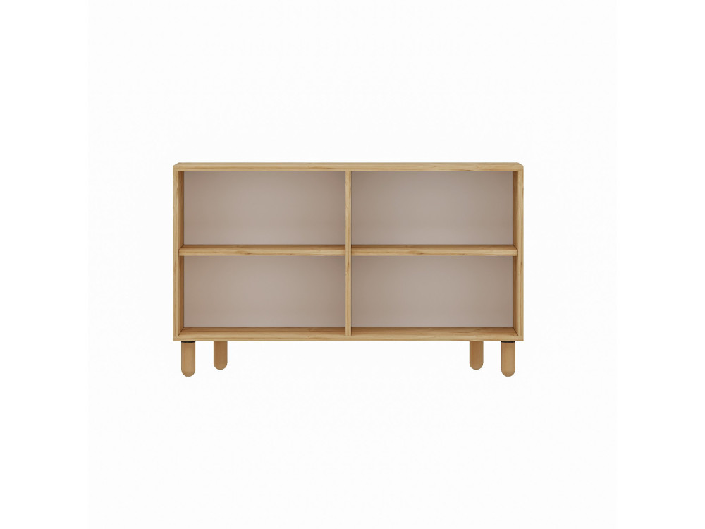 Houten buffetkast "Roger" - 120 x 29 x 73 cm - Saffier Eik