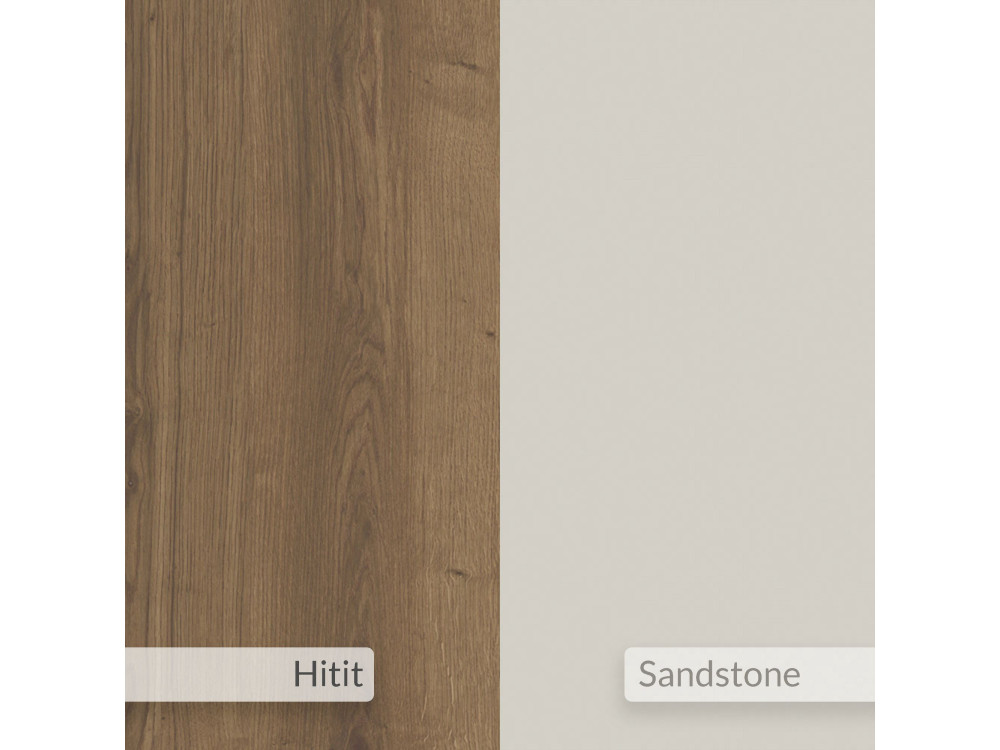 Houten dressoir "Gora Wide" - 180 x 36 x 82 cm - Crème
