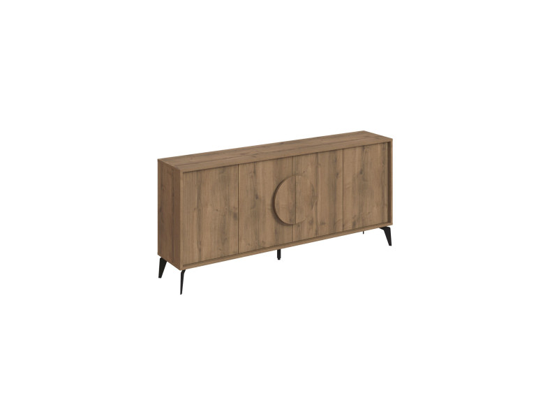 Houten dressoir "Gora Wide" - 180 x 36 x 82 cm - Bruin