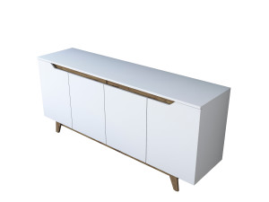 Houten buffetkast "Gondol" - 180 x 45 x 79 cm - Wit
