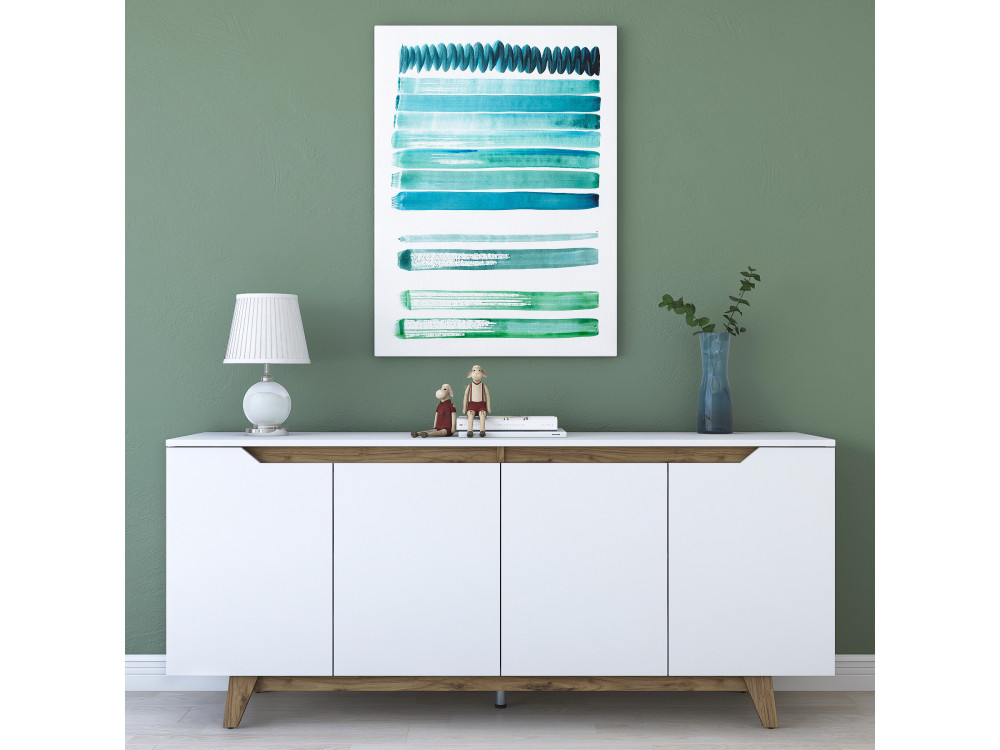 Houten buffetkast "Gondol" - 180 x 45 x 79 cm - Wit
