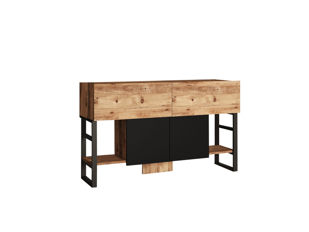 Houten dressoir "Mel" - 140 x 43 x 84 cm - Beige