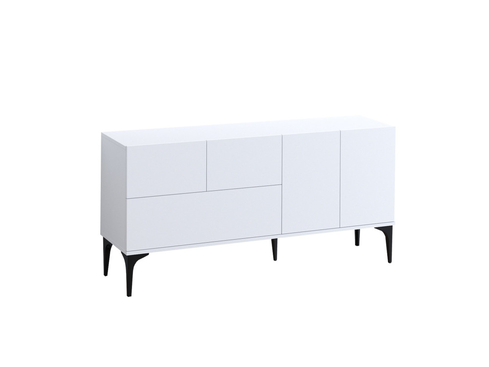 Houten buffetkast "Ginny" - 150 x 35 x 75 cm - Wit