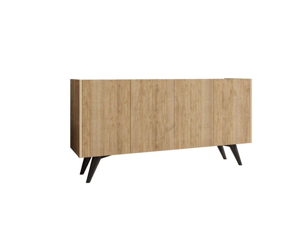 Houten dressoir "Pekin" - 150 x 40 x 76 cm - Bruin