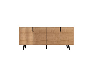 Houten dressoir "Latina" - 180 x 45 x 80 cm - Lichtbruin