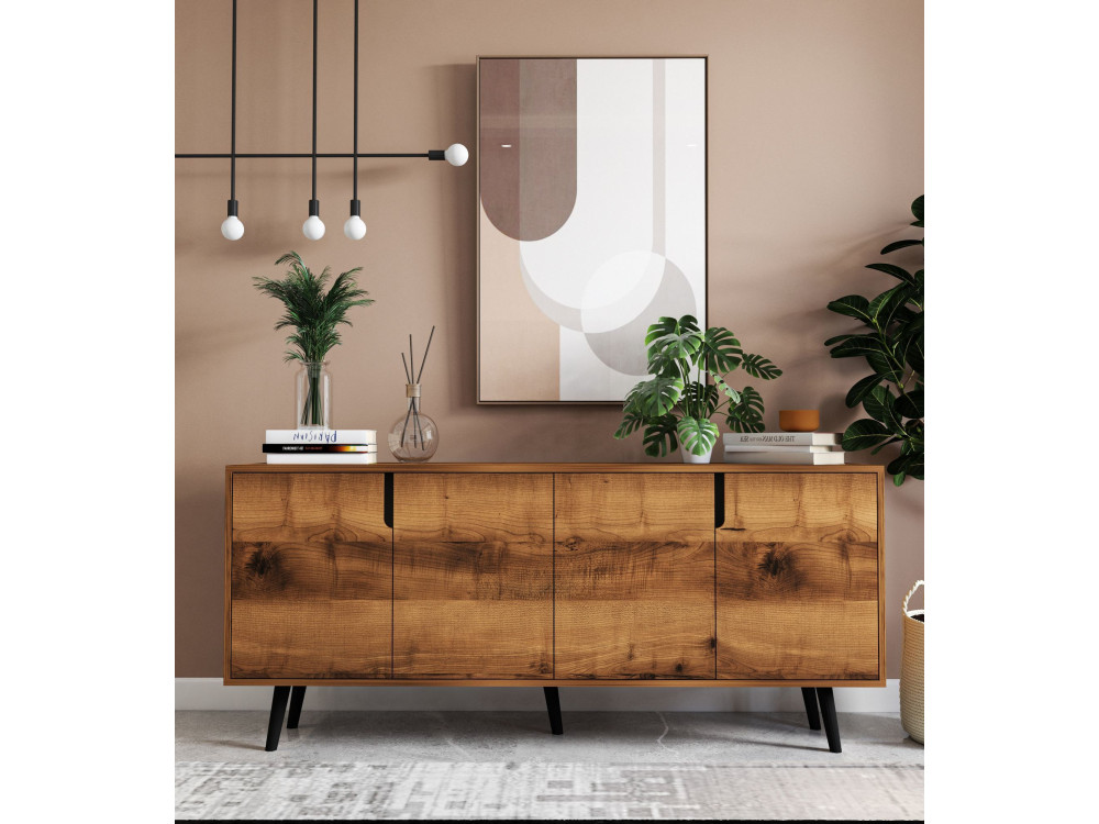 Houten dressoir "Latina" - 180 x 45 x 80 cm - Bruin