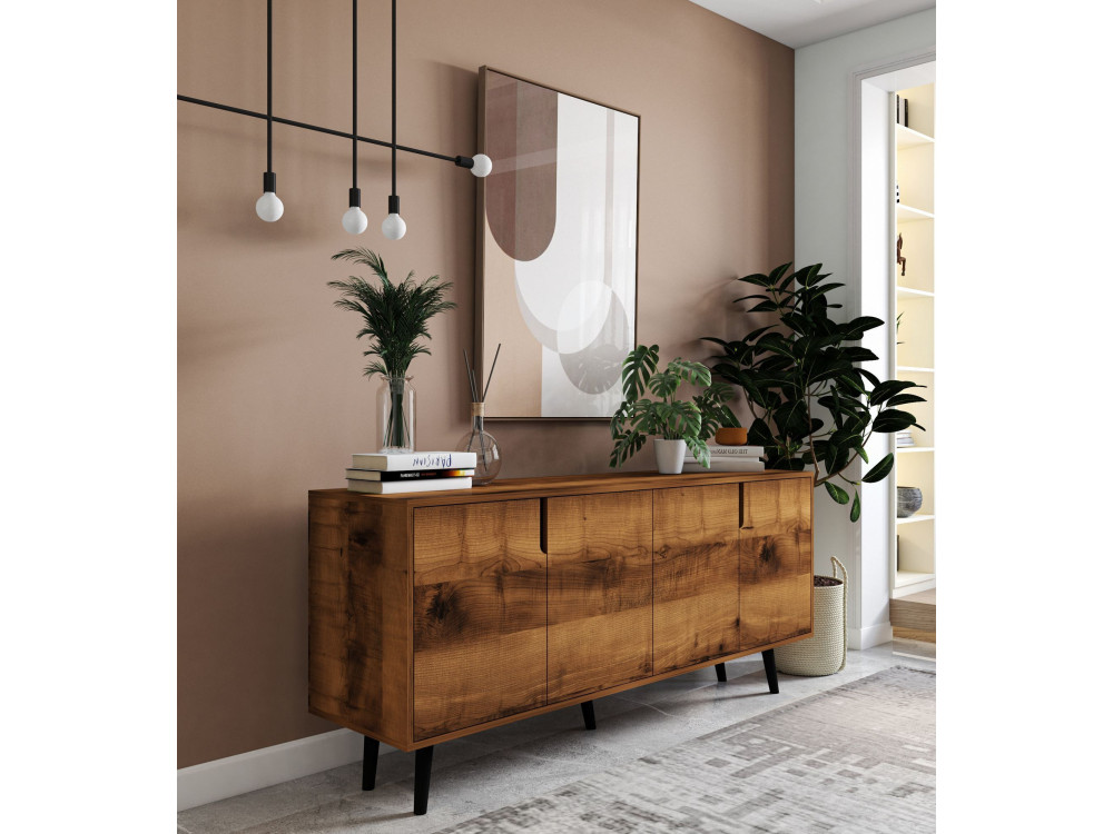 Houten dressoir "Latina" - 180 x 45 x 80 cm - Bruin