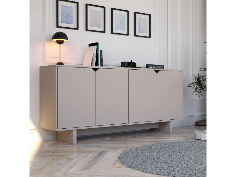 Houten dressoir "Oz" - 180 x 40 x 81 cm - Beige