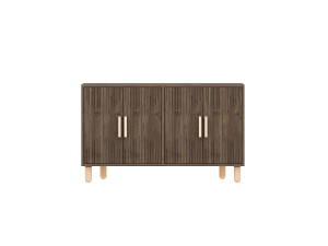 Houten dressoir "Roger" - 120 x 30 x 74 cm - Bruin
