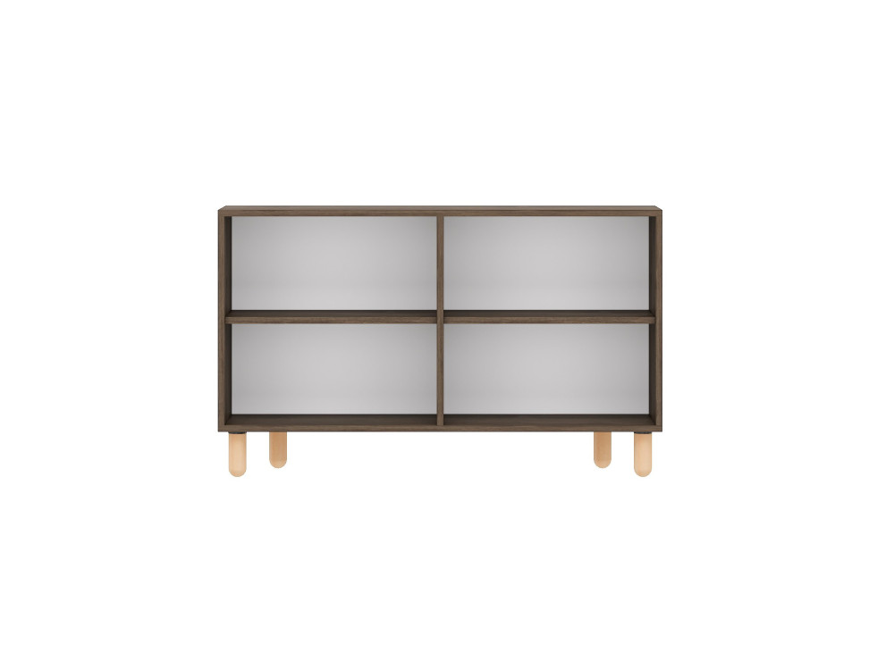 Houten dressoir "Roger" - 120 x 30 x 74 cm - Bruin