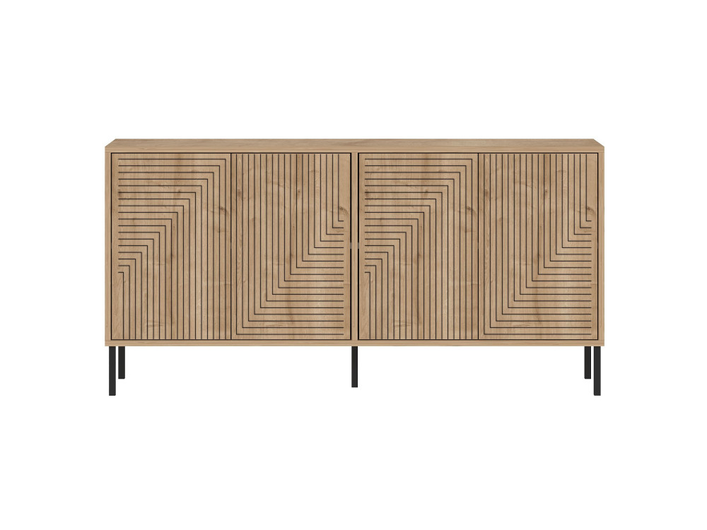 Houten buffetkast "Evolet" - 150 x 36 x 75 cm - Beige