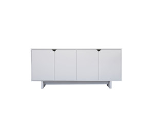 Houten dressoir "Doruk" - 180 x 40 x 81 cm - Wit