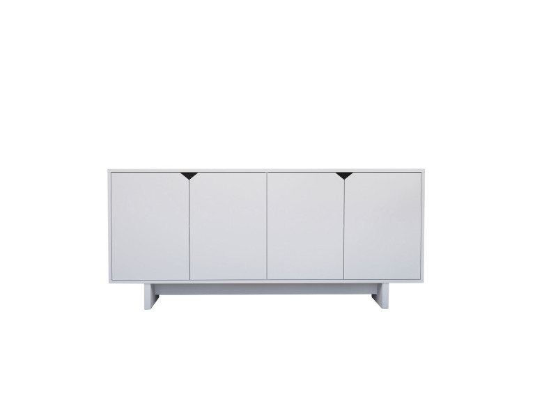 Houten dressoir "Doruk" - 180 x 40 x 81 cm - Wit