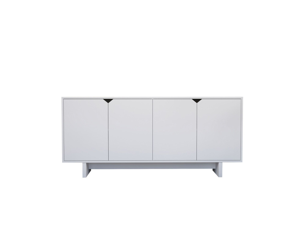 Houten dressoir "Doruk" - 180 x 40 x 81 cm - Wit