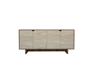 Houten dressoir "Istemi" - 180 x 40 x 81 cm - Travertijn