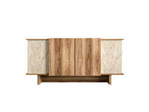 Houten dressoir Diana - 180 x 40 x 81 cm - Travertin