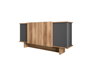 Houten dressoir Diana - 180 x 40 x 81 cm - Antracietgrijs