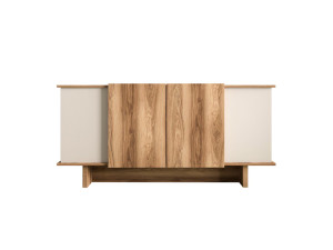 Houten dressoir Diana - 180 x 40 x 81 cm - Beige
