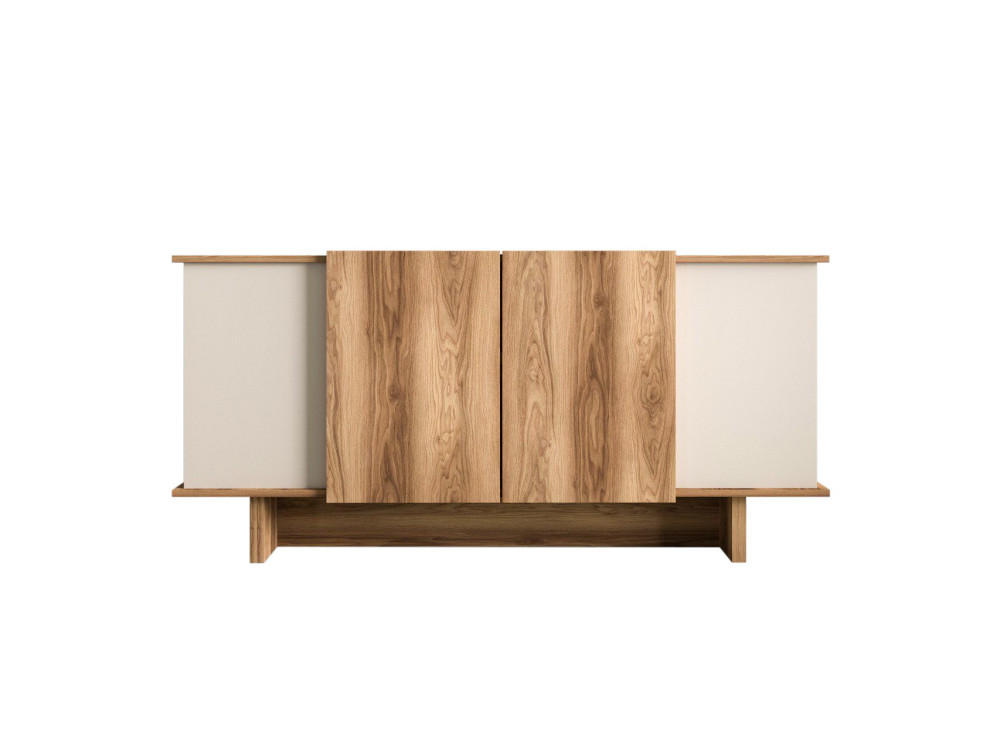 Houten dressoir Diana - 180 x 40 x 81 cm - Beige
