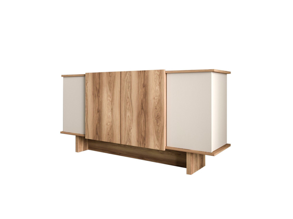 Houten dressoir Diana - 180 x 40 x 81 cm - Beige