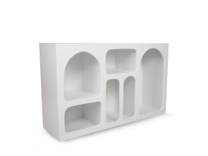 Houten dressoir "Liva" - 120 x 37 x 74 cm - Wit
