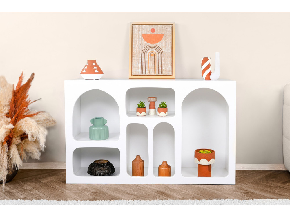 Houten dressoir "Liva" - 120 x 37 x 74 cm - Wit