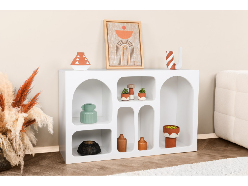 Houten dressoir "Liva" - 120 x 37 x 74 cm - Wit