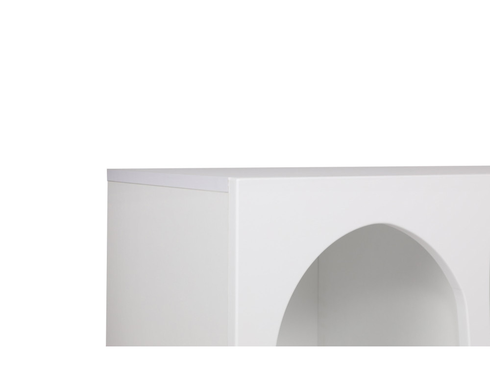 Houten dressoir "Liva" - 120 x 37 x 74 cm - Wit