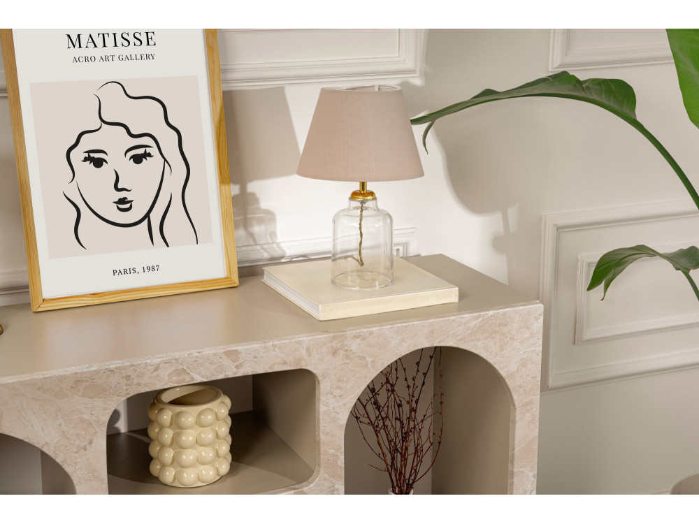 Houten dressoir "Liva" - 120 x 37 x 74 cm - Travertin