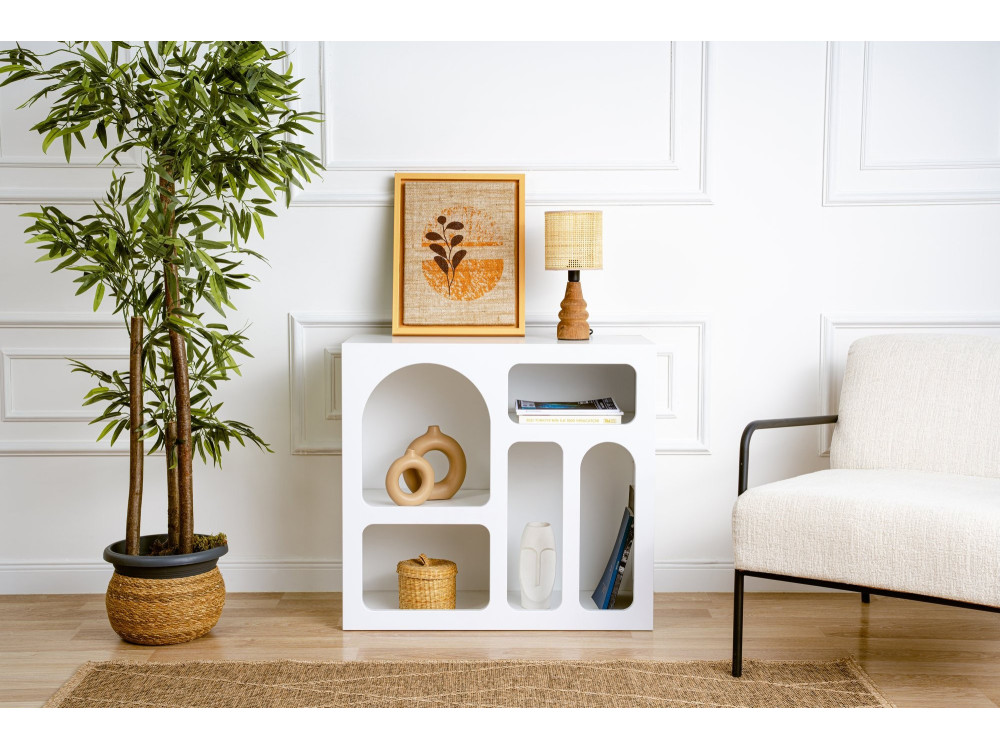 Houten dressoir "Lessa" - 80 x 37 x 74 cm - Wit