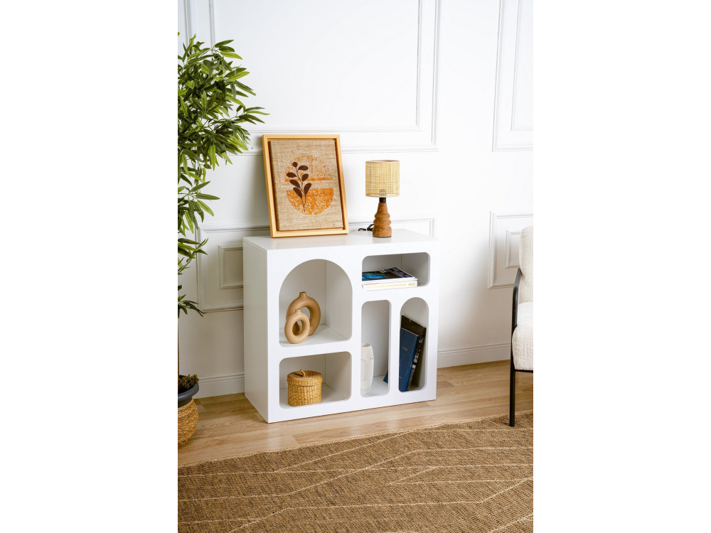 Houten dressoir "Lessa" - 80 x 37 x 74 cm - Wit
