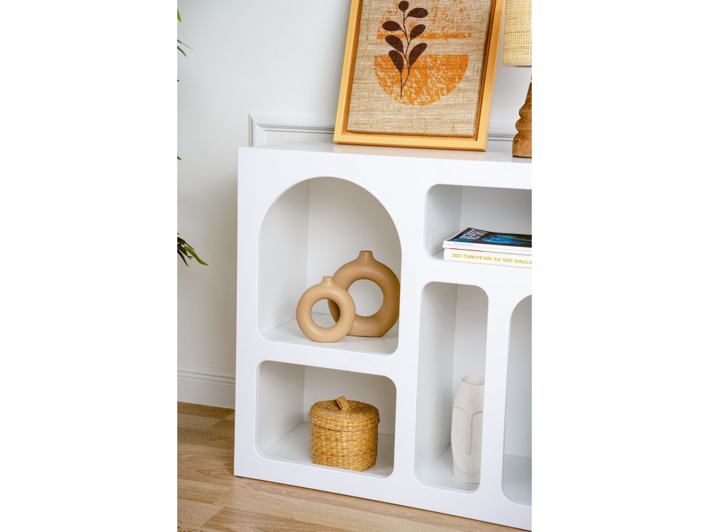 Houten dressoir "Lessa" - 80 x 37 x 74 cm - Wit