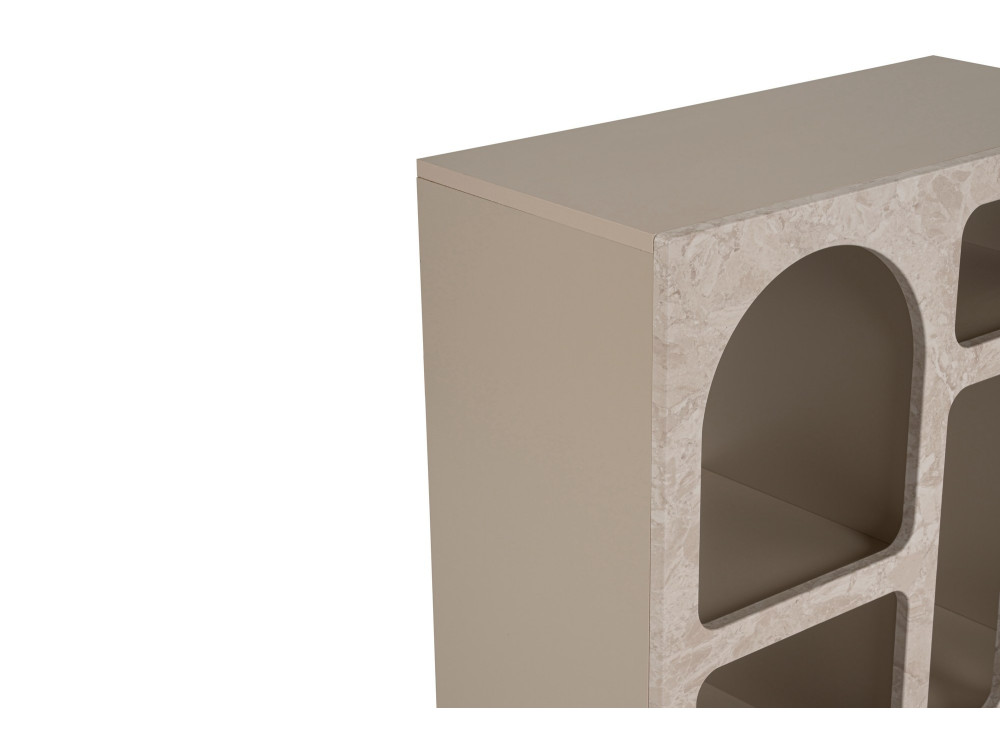 Houten dressoir "Lessa" - 80 x 37 x 74 cm - Travertin