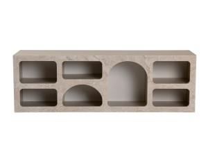 Houten dressoir "Ferlis" - 160 x 40 x 51 cm - Travertin