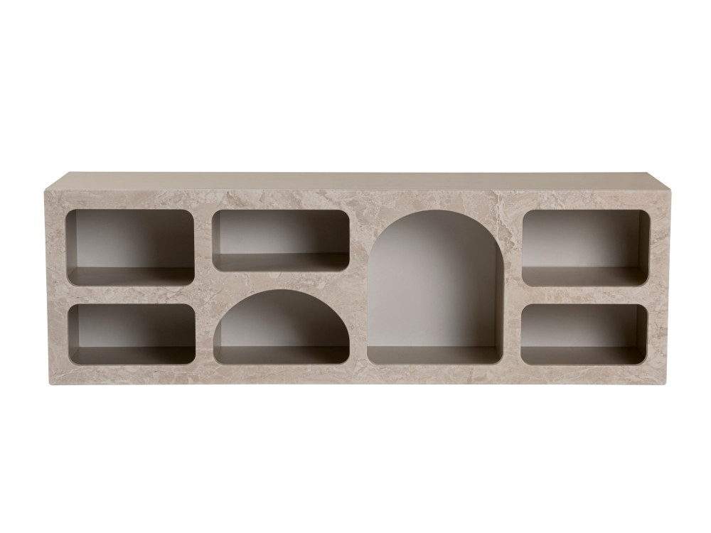 Houten dressoir "Ferlis" - 160 x 40 x 51 cm - Travertin
