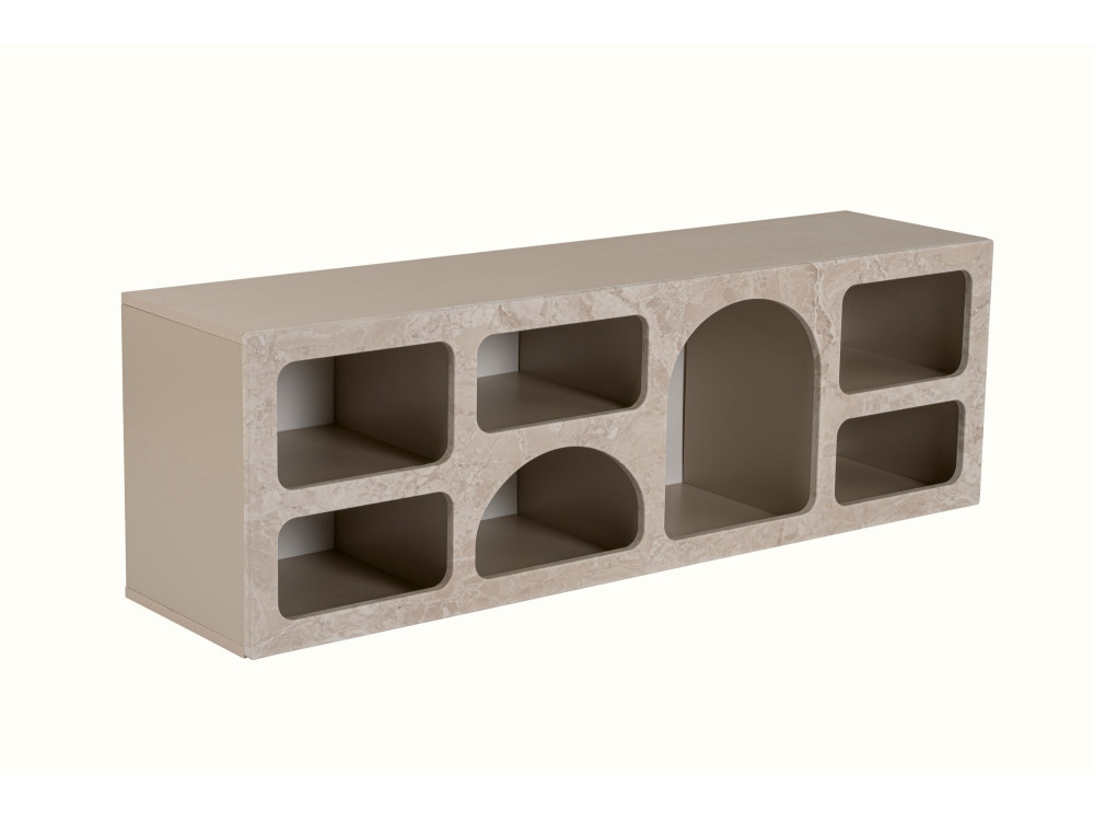 Houten dressoir "Ferlis" - 160 x 40 x 51 cm - Travertin