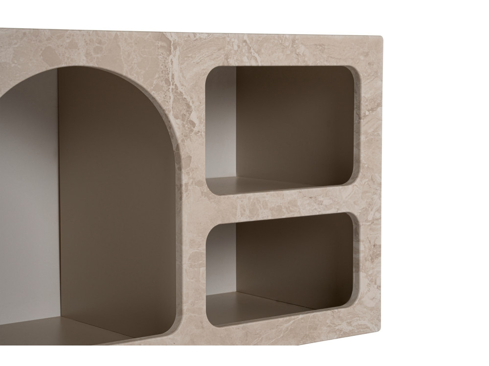 Houten dressoir "Ferlis" - 160 x 40 x 51 cm - Travertin
