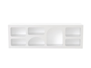 Houten dressoir "Ferlis" - 160 x 40 x 51 cm - Wit