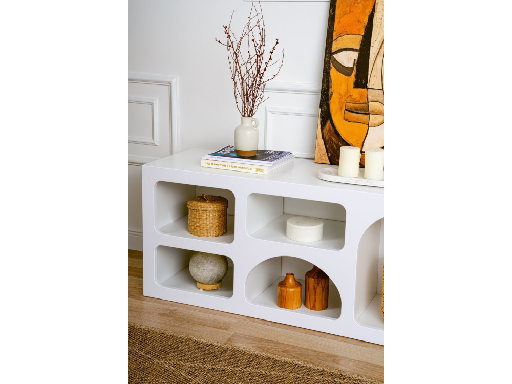 Houten dressoir "Ferlis" - 160 x 40 x 51 cm - Wit
