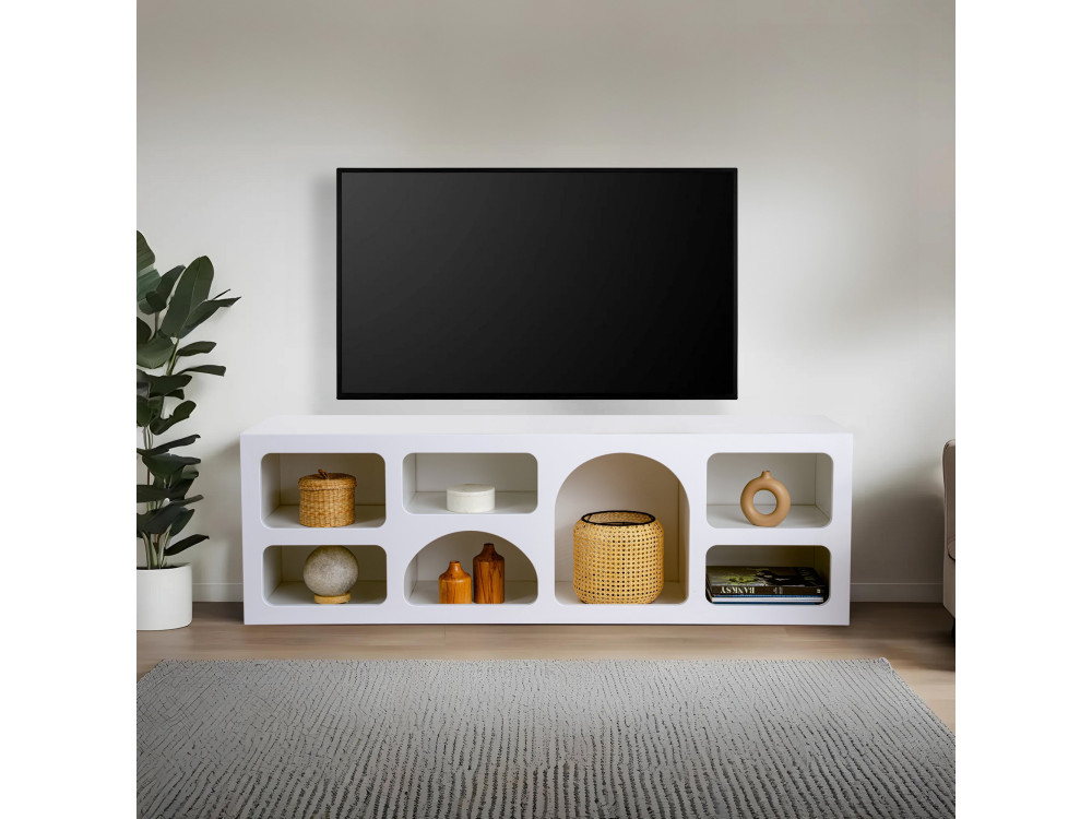 Houten dressoir "Ferlis" - 160 x 40 x 51 cm - Wit