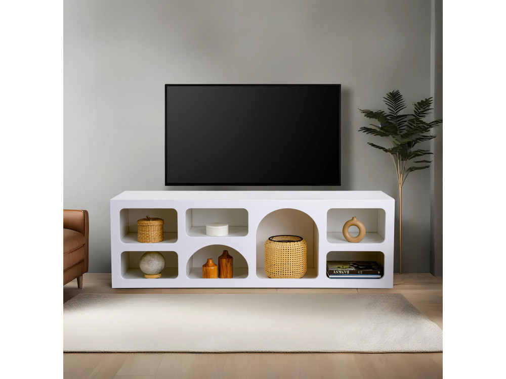 Houten dressoir "Ferlis" - 160 x 40 x 51 cm - Wit