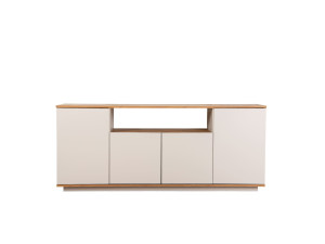 Houten dressoir "Arista" - 180 x 44 x 75 cm - Beige