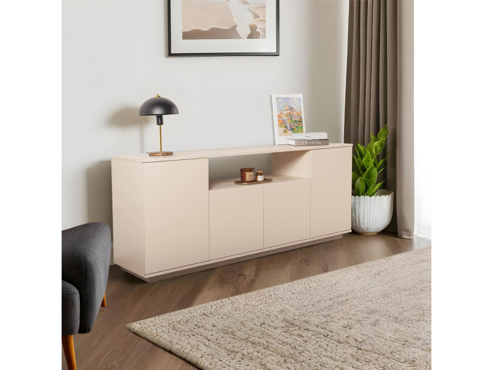 Houten console "Arista" 180 x 44,5 x 75 cm - Mink