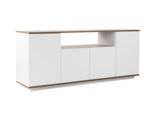 Houten dressoir "Arista" - 180 x 44 x 75 cm - Wit