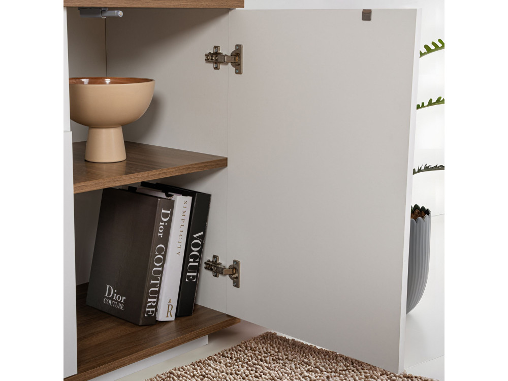 Houten dressoir "Arista" - 180 x 44 x 75 cm - Wit
