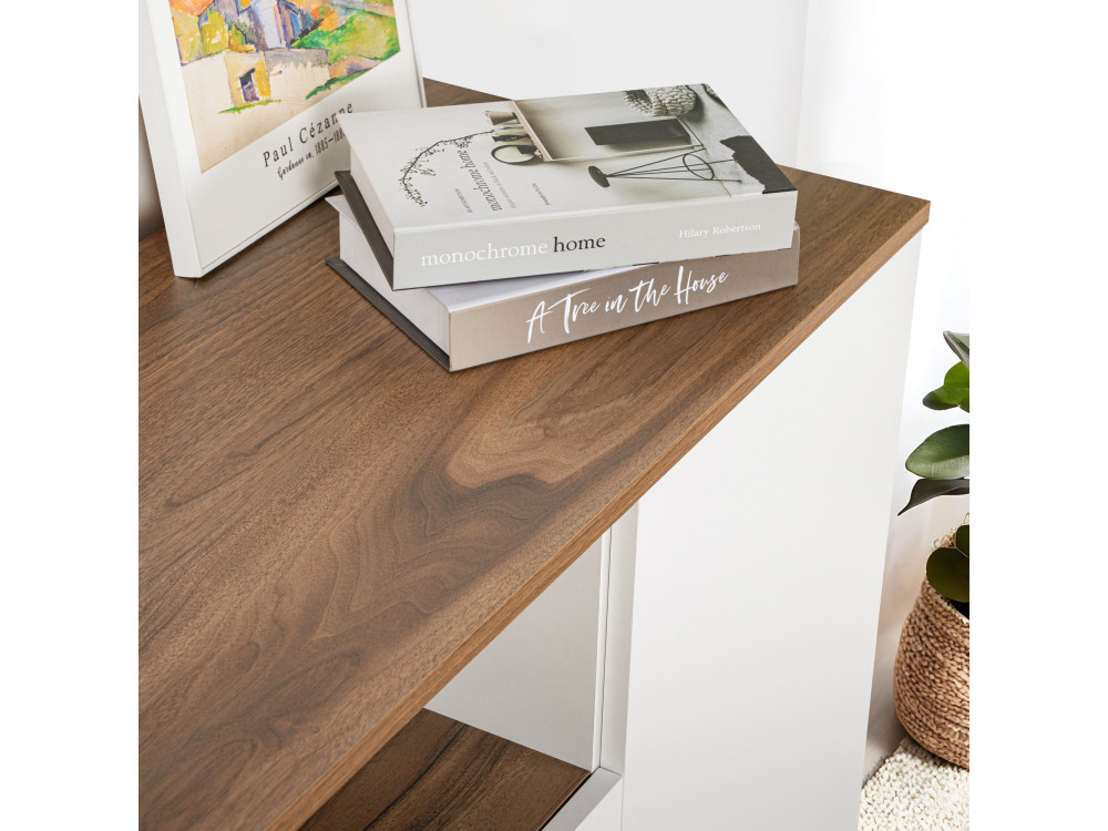Houten dressoir "Arista" - 180 x 44 x 75 cm - Wit