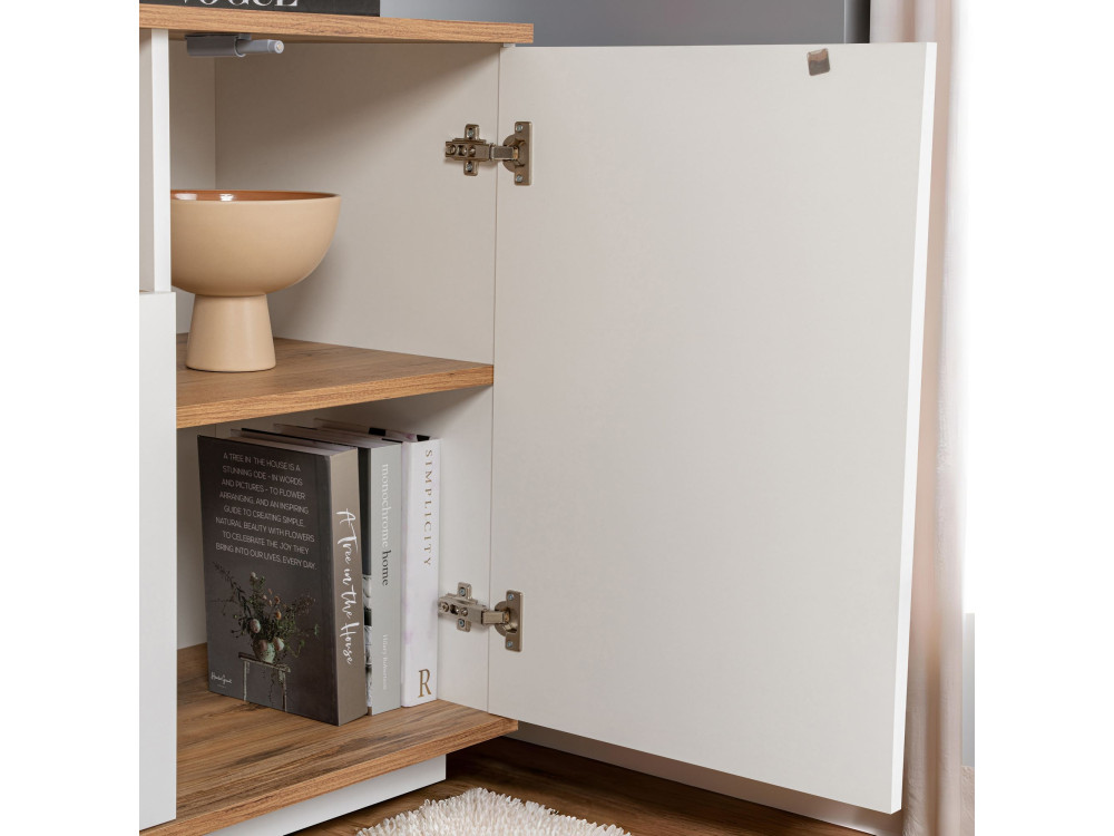 Houten dressoir "Arista" - 180 x 44 x 75 cm - Wit