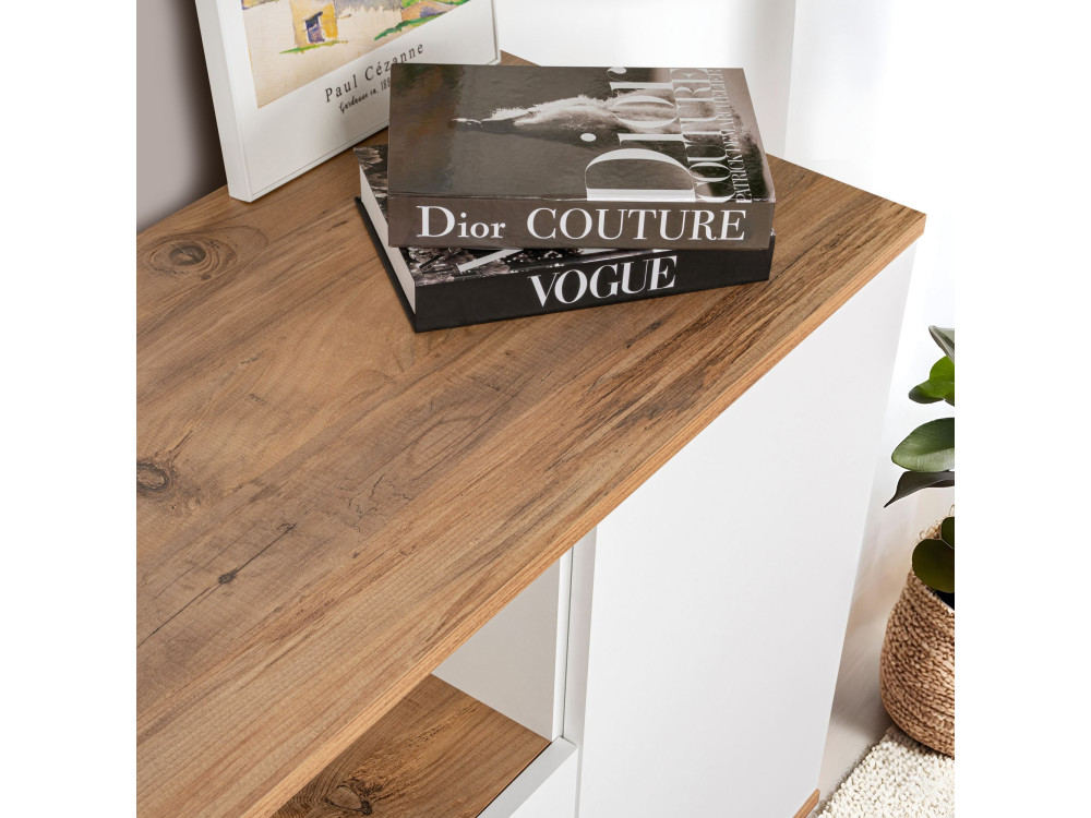 Houten dressoir "Arista" - 180 x 44 x 75 cm - Wit