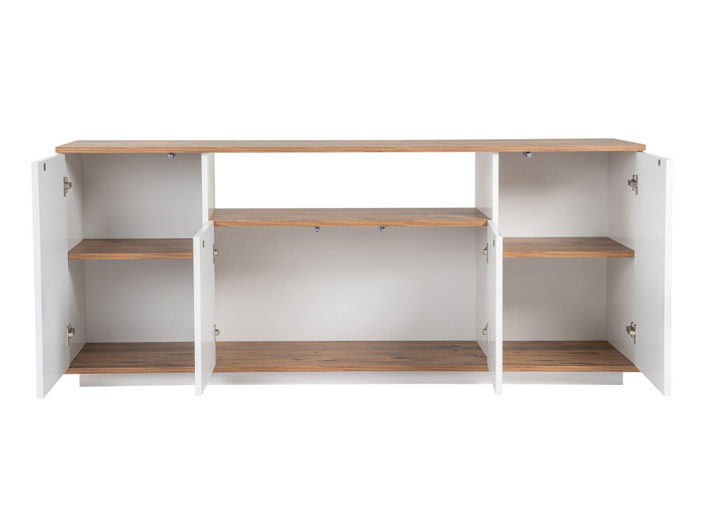 Houten dressoir "Arista" - 180 x 44 x 75 cm - Wit