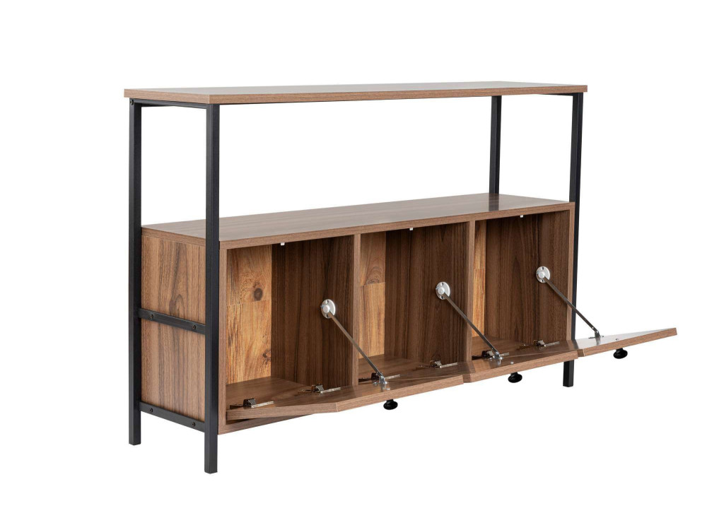 Houten dressoir "Solace" - 120 x 30 x 77 cm - Bruin